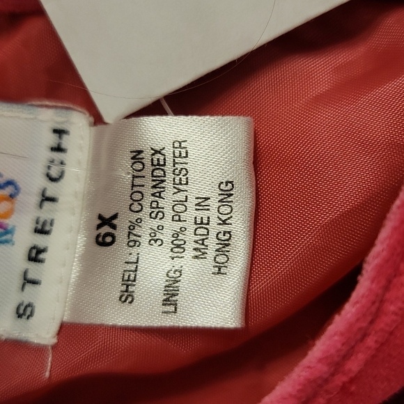 Talbots Pink Kids Stretch Velvet Sleeveless - Size 6X - Picture 7 of 8